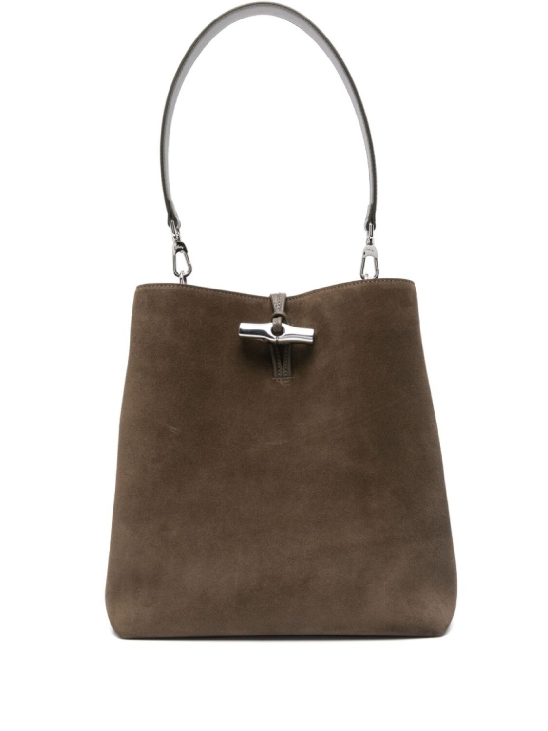 

Longchamp сумка на плечо Le Roseau M, коричневый