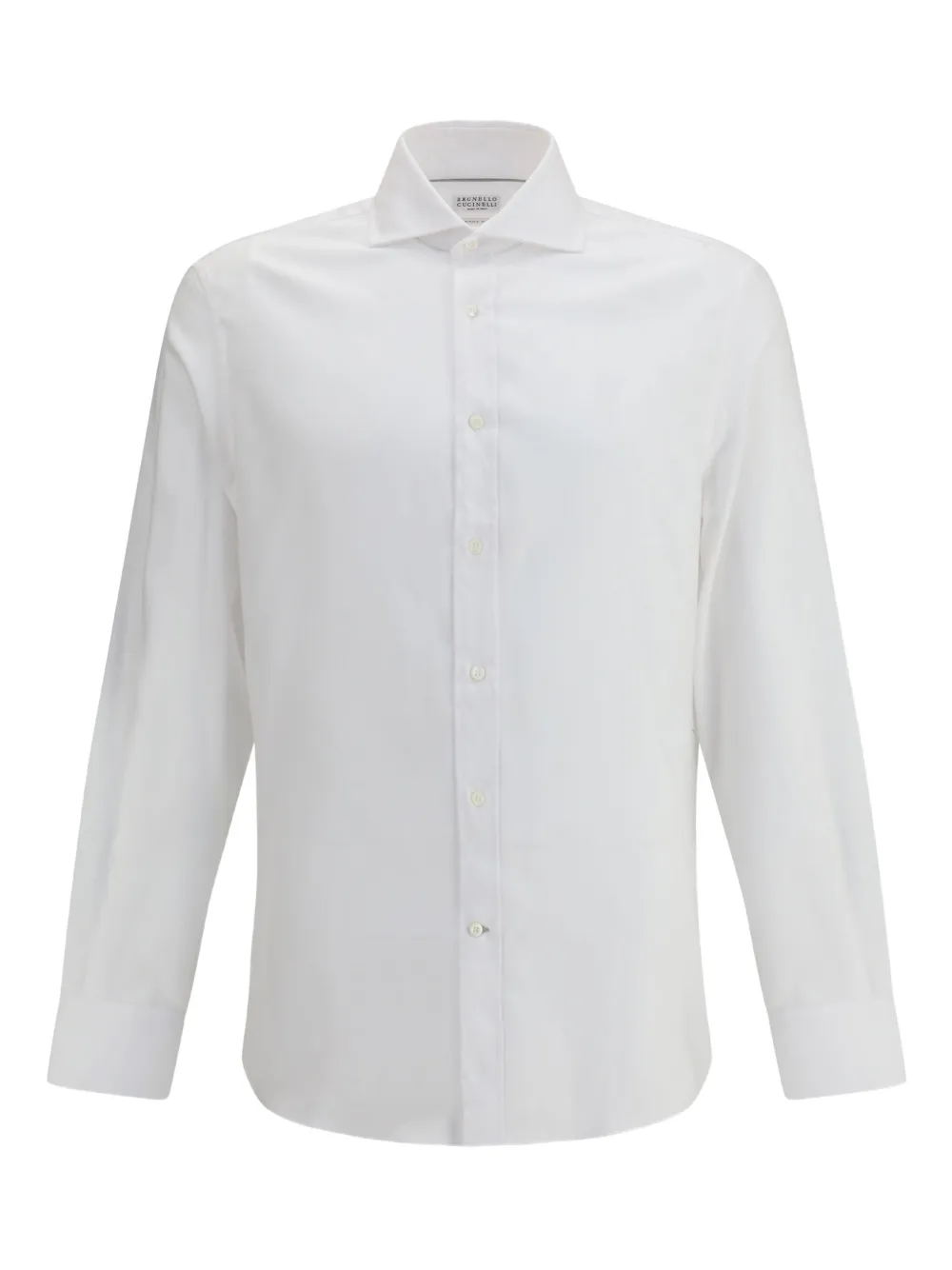

Рубашка на пуговицах с длинными рукавами Brunello Cucinelli, белый