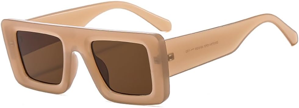 

Солнцезащитные очки LVTFCO в стиле ретро, ​​квадратные, дорожные, маленькие, прямоугольные, для женщин и мужчин, винтажные, модные, с защитой от УФ-излучения UV400, Jelly Brown