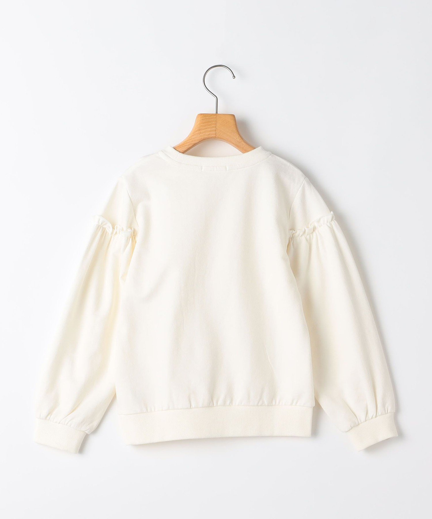 Детская футболка SHIPS: 140~150 см / Толстовка с оборками на рукавах SHIPS KIDS, Off white — фото 2