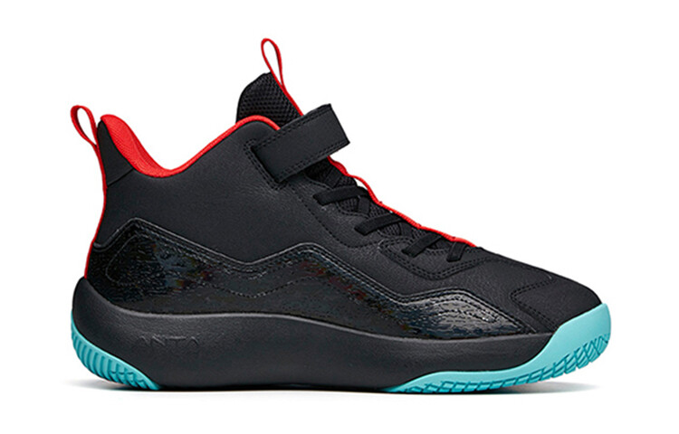 Кроссовки Anta kids Kids Lifestyle Shoes GS Mid-top Black/Hot Orange/Blue/Red — фото 2
