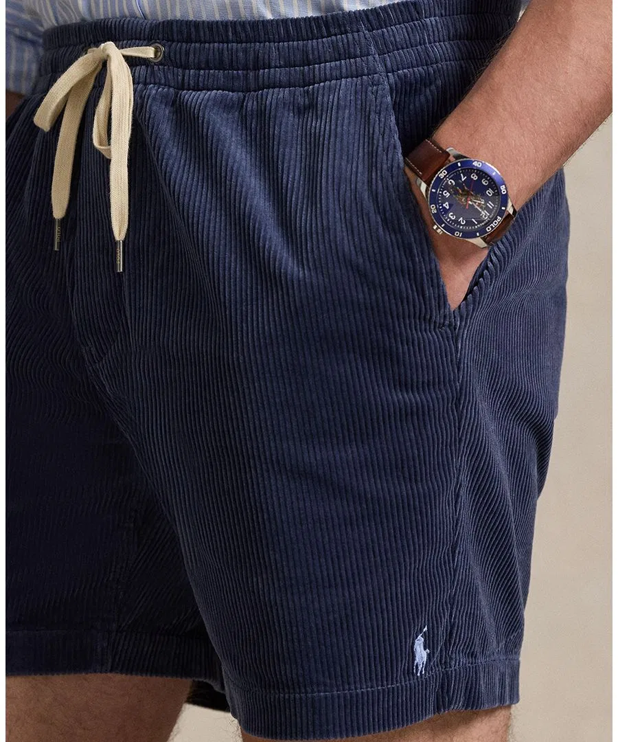 Мужские вельветовые шорты Prepster Polo Ralph Lauren, темно-синий — фото 3