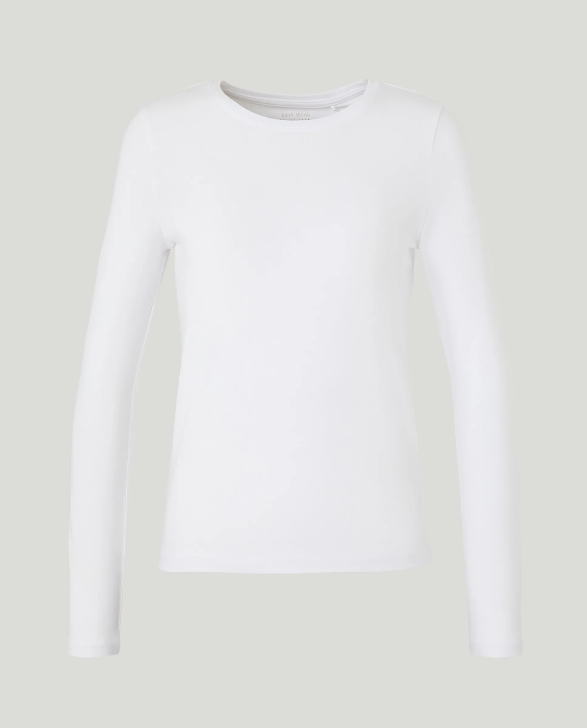 

Женская футболка с длинным рукавом и круглым вырезом Easy Wear, белый