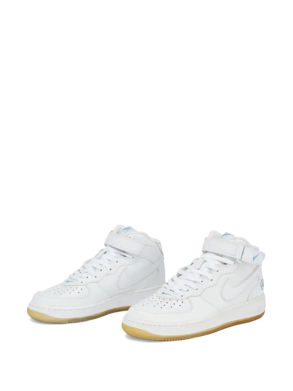 Кроссовки Air Force 1 Mid с эффектом крокодиловой кожи Nike, белый