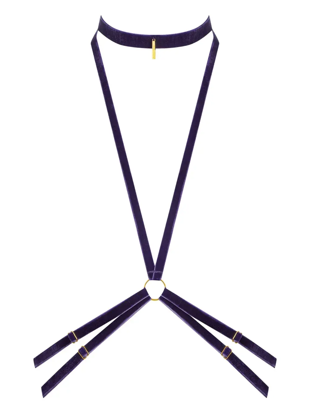 

Бархатная портупея Maison Close, фиолетовый