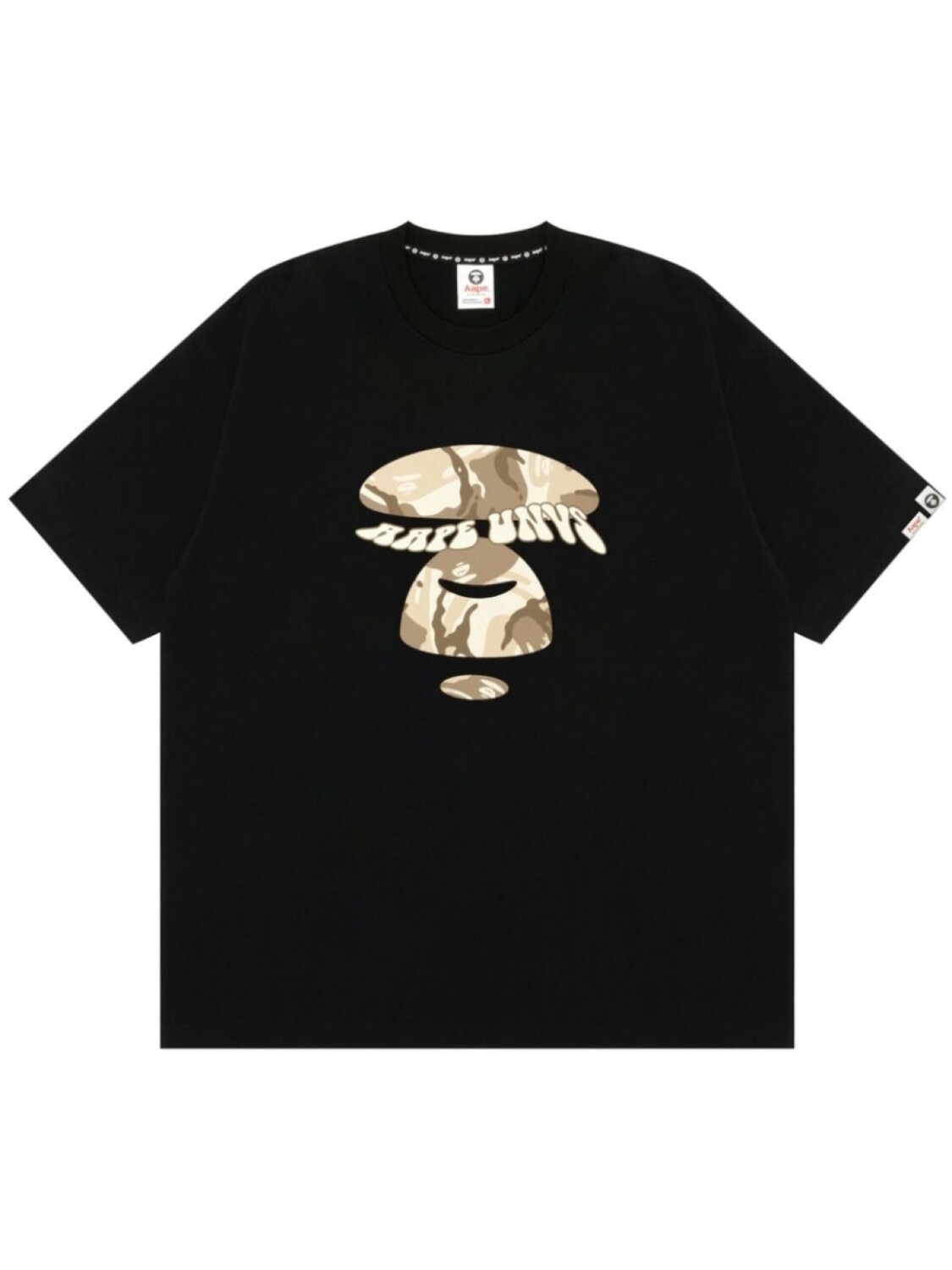 

Хлопковая футболка с графичным принтом AAPE BY *A BATHING APE, черный