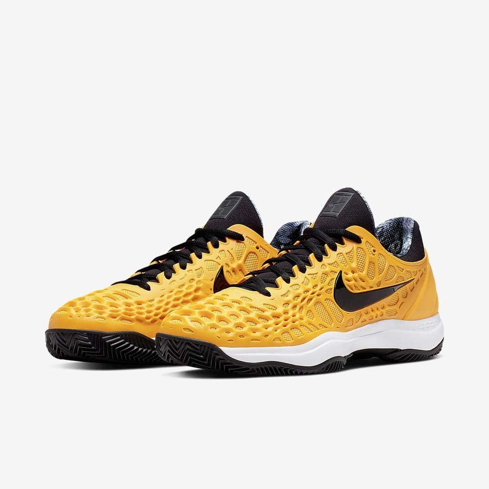Мужские теннисные кроссовки Nike, разноцветные, Multicolour University Gold Black White Volt Glow 700 — фото 2