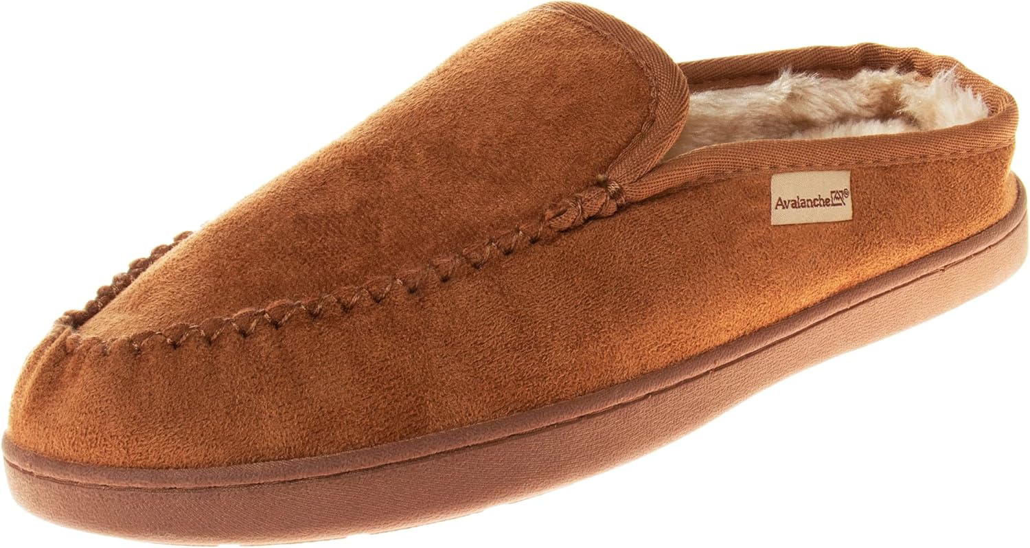 

Мужские тапочки Avalanche без застежек - теплые, пушистые и удобные домашние тапочки, Tuscan Tan