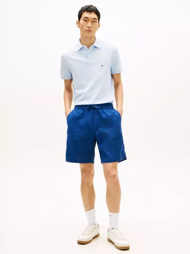 Шорты из льняной смеси Doven Tommy Hilfiger, Dark Blue — фото 2