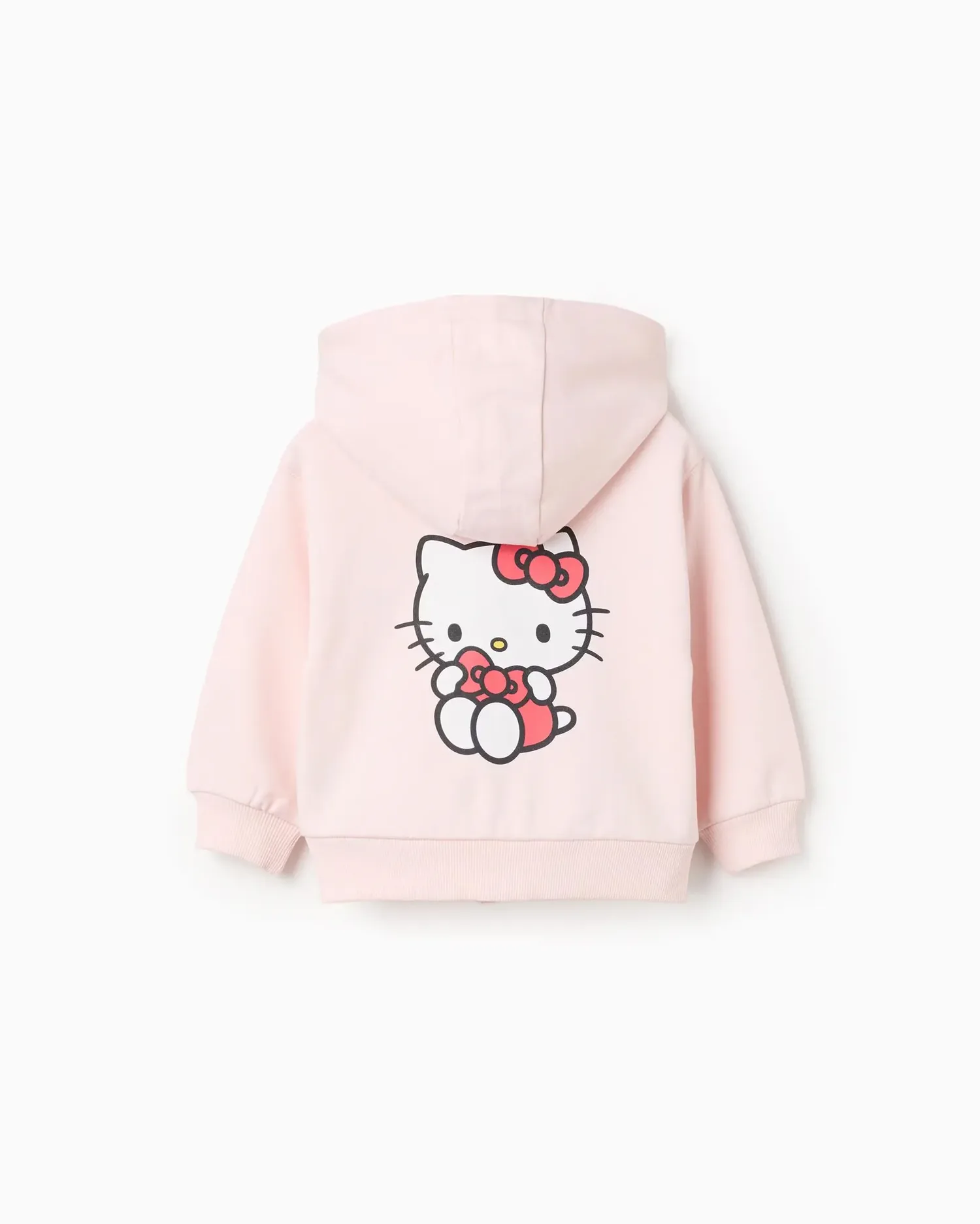 Толстовка для девочки-младенца, 100% хлопок, с принтом Hello Kitty Zippy, розовый — фото 3