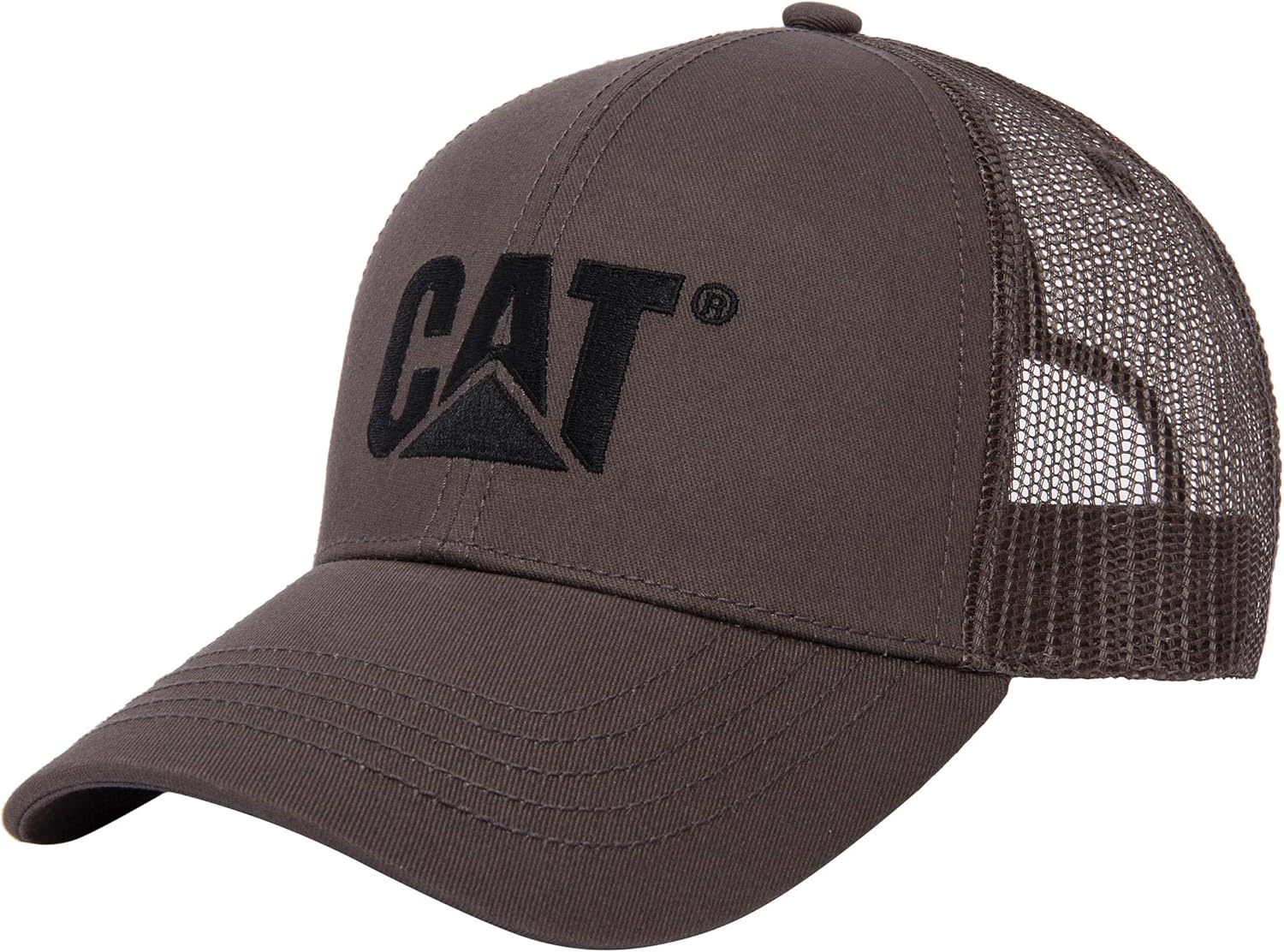 

Мужская кепка CAT с вышитым логотипом спереди и контрастной сетчатой спинкой на пластиковой застежке snapback, Magnet