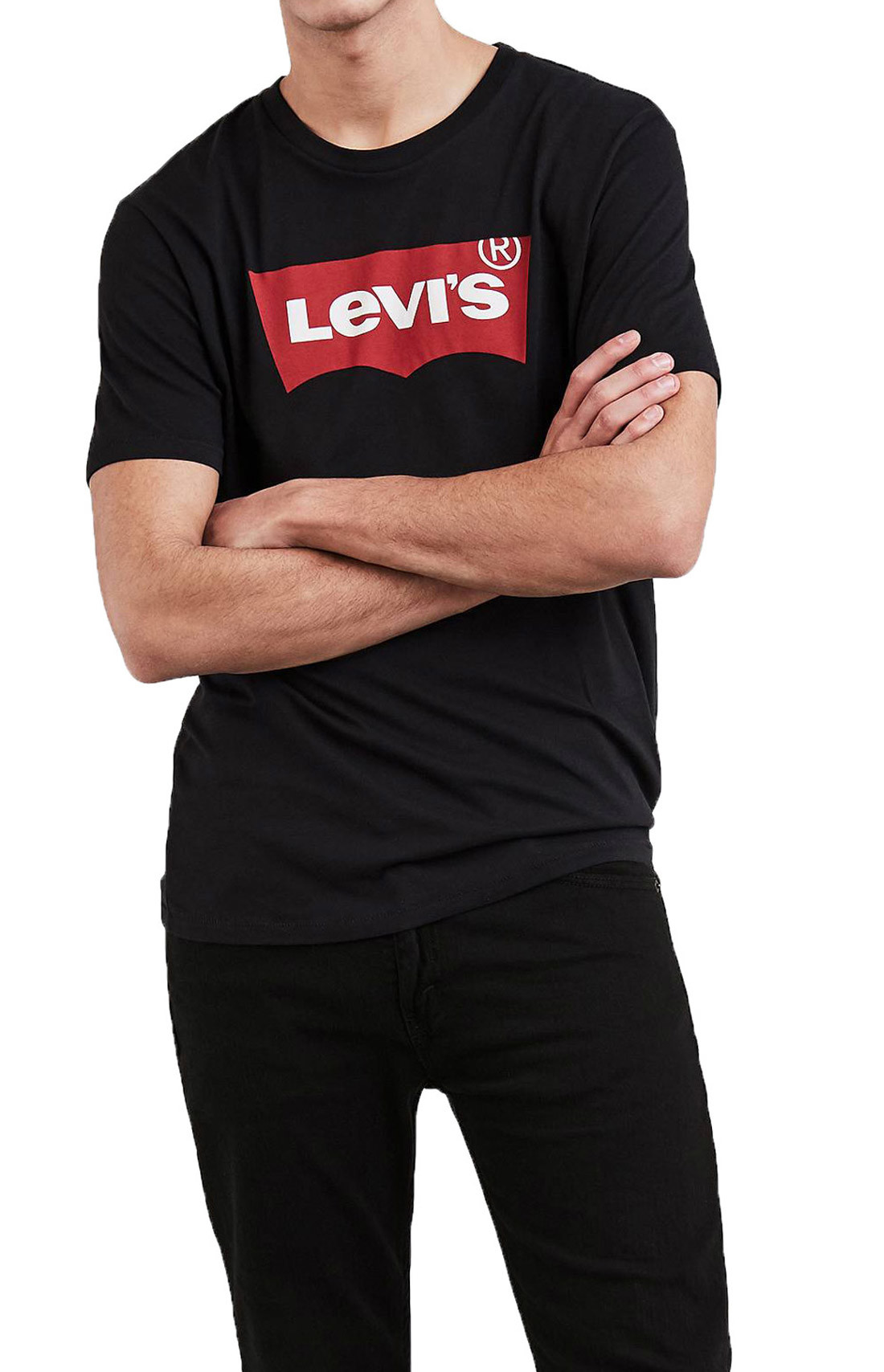 

Футболка мужская Levi´s с фирменным принтом, черный