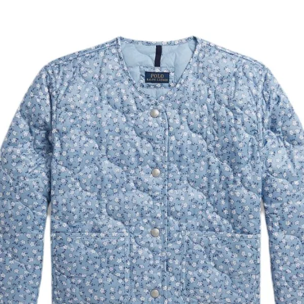 Утепленная куртка Kids' Polo Ralph Lauren, Floral Blue — фото 4