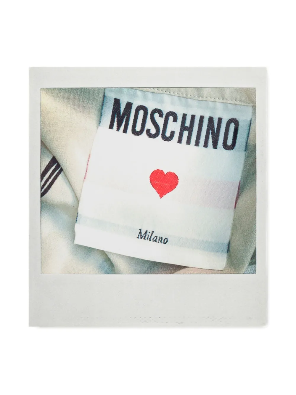 

Брошь с фотопринтом Moschino, серебряный