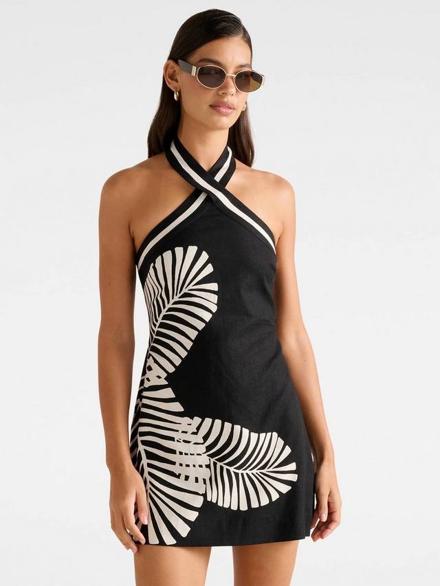 

Платье мини Adore с запахом из льна Forever New, Paros Palm