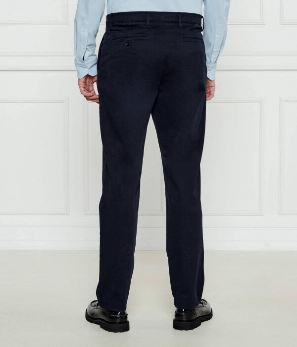 Брюки-чинос атласные Tommy Hilfiger Harlem Tapered Fit, синий — фото 4