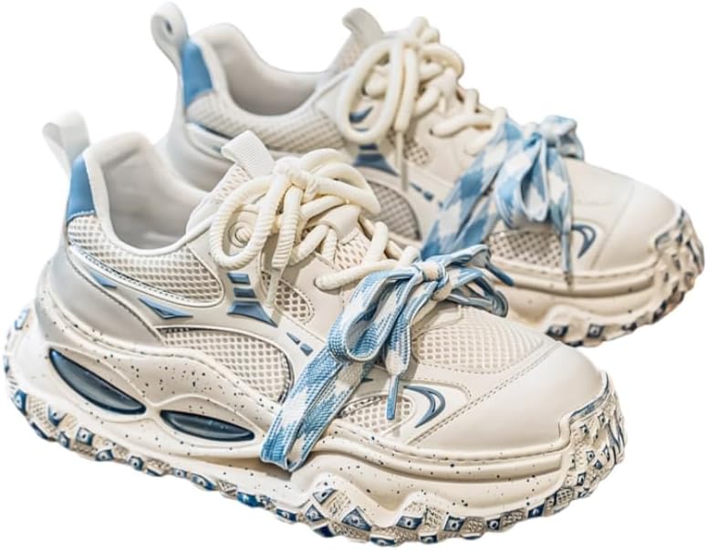 

Кроссовки Clolinde Heart Music графический дизайн, белый/синий