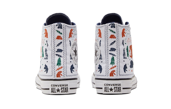 Кроссовки chuck taylor all star white/orange Converse, белый — фото 4