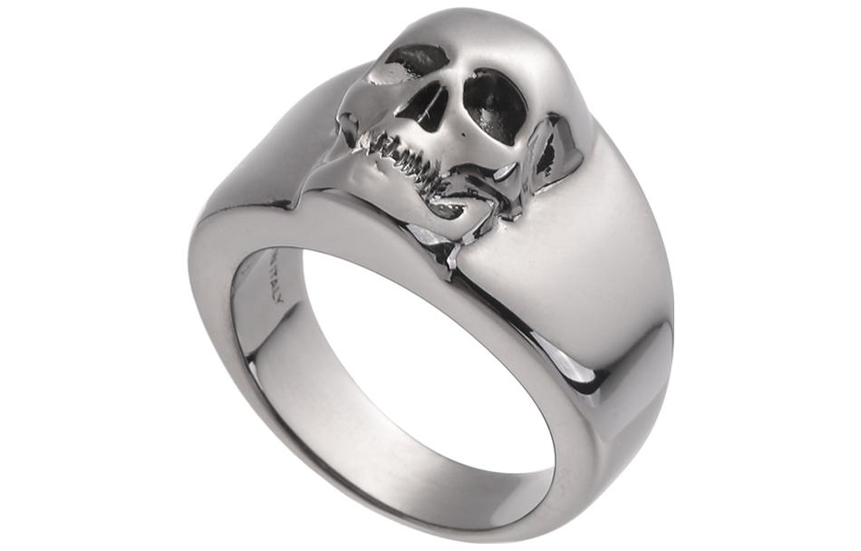 

Alexander McQueen Кольца мужские silver black