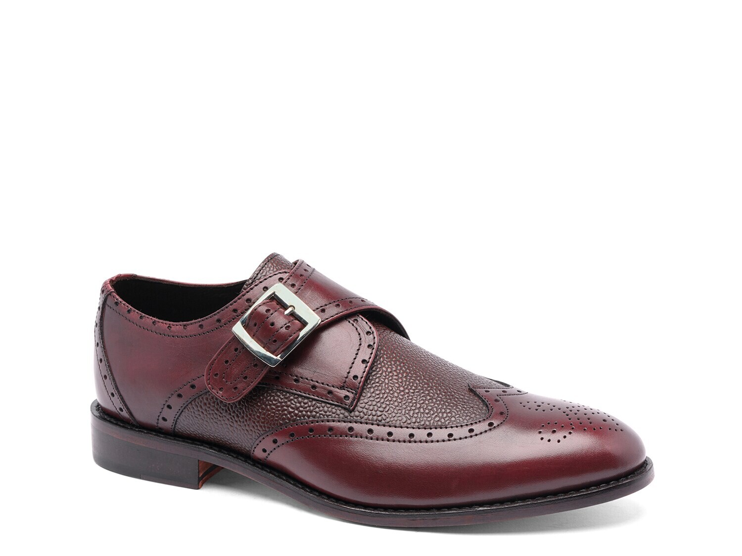 

Слипоны Anthony Veer Roosevelt Wingtip Monk с ремешком, бургундия, Красный, Слипоны Anthony Veer Roosevelt Wingtip Monk с ремешком, бургундия