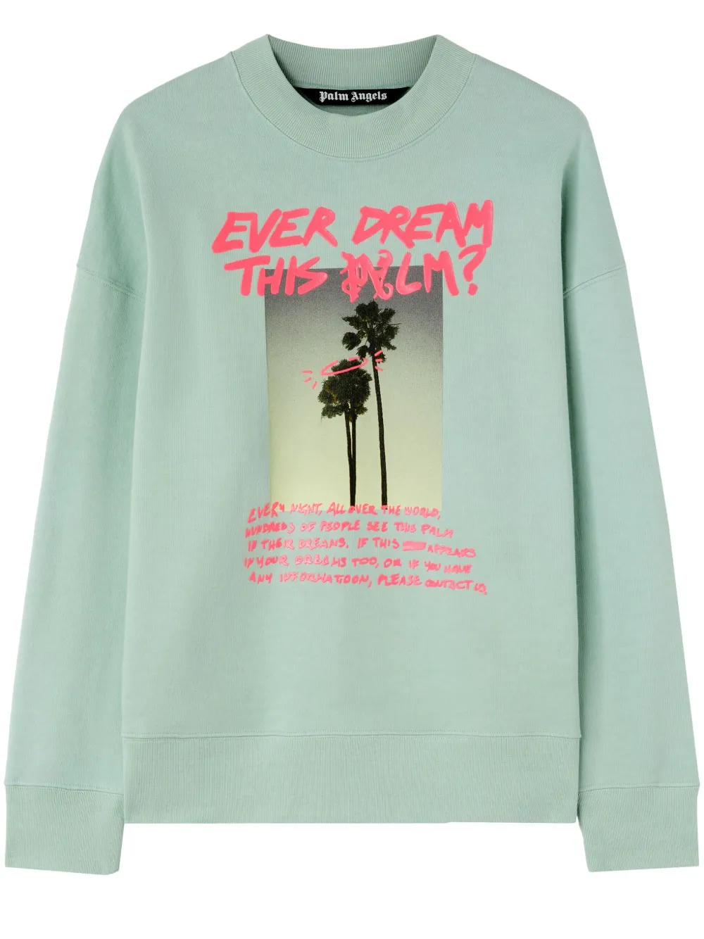 

Толстовка Palm Dream PALM ANGELS, зеленый