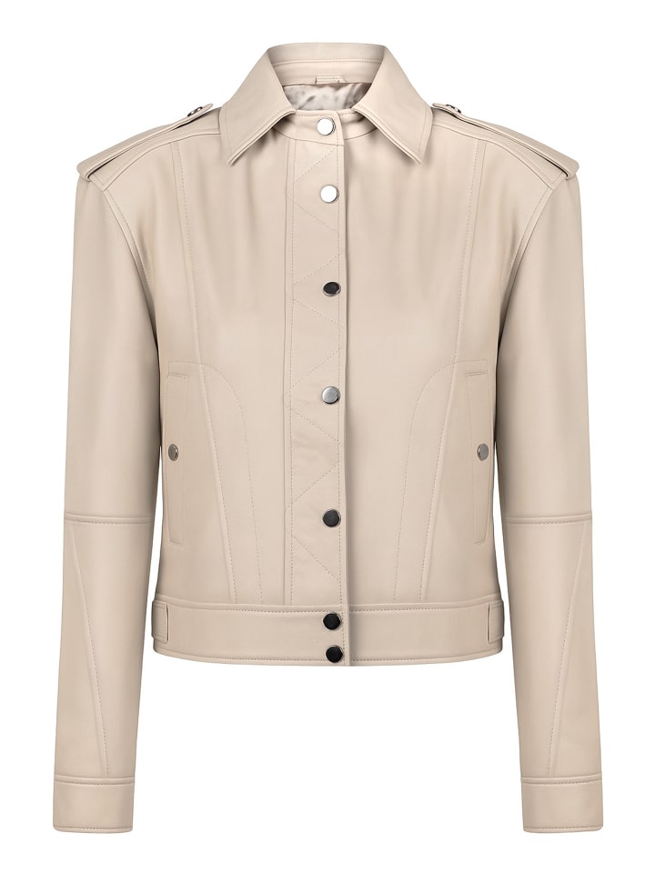 

Кожаная куртка бежевого цвета Felix Hardy