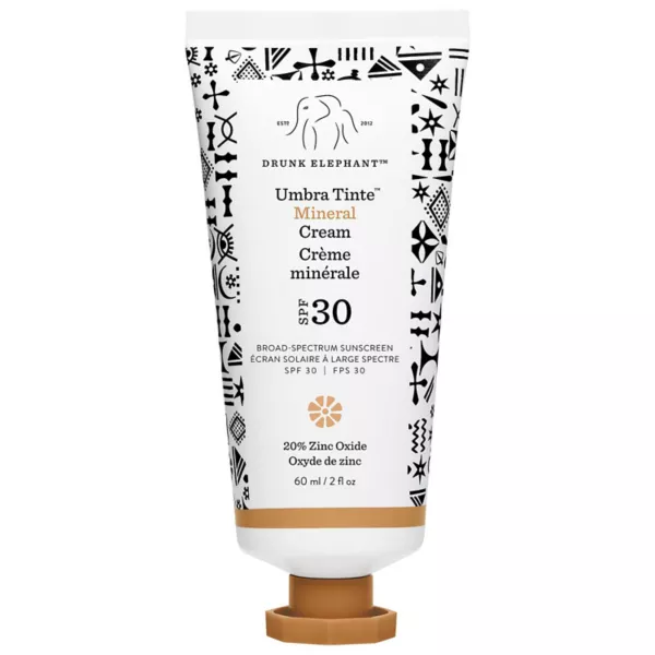 

Umbra 100% минеральный крем spf 30/pa+++ тонирующий солнцезащитный крем для лица Drunk Elephant, цвет tinte