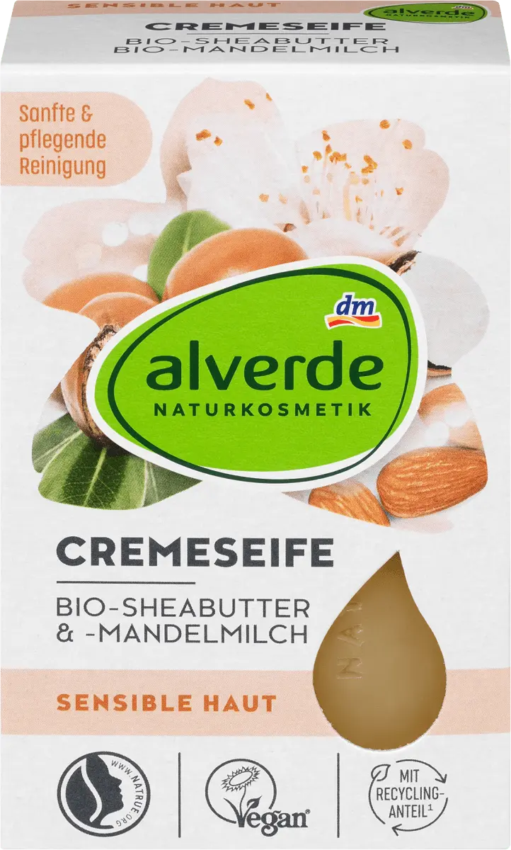 

Крем-мыло органическое масло ши и органическое миндальное молоко 100г alverde NATURKOSMETIK