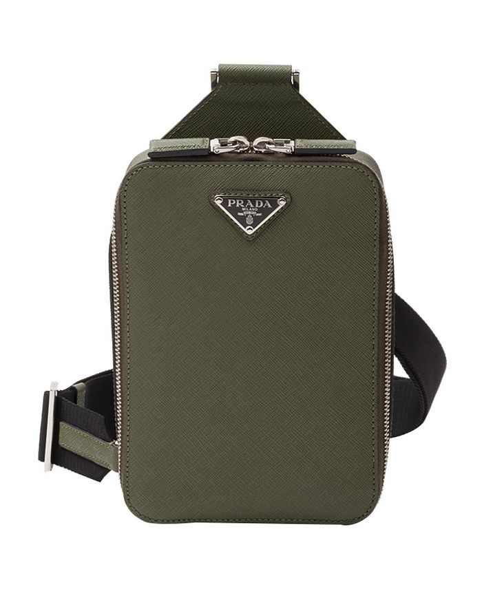 

Сумка Brique из кожи Saffiano Prada, зеленый