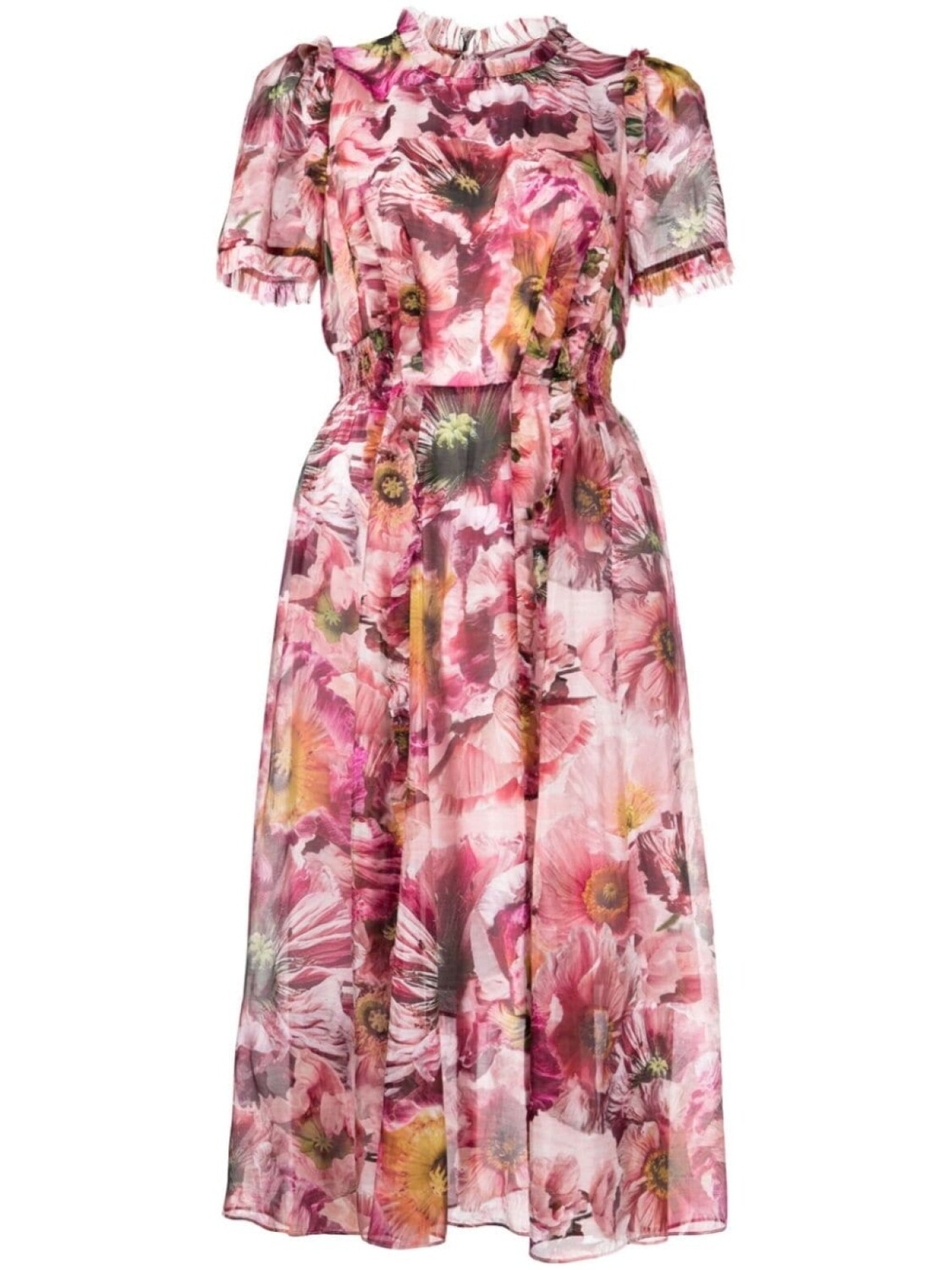 

Marchesa Rosa платье миди Sedum с цветочным принтом, розовый