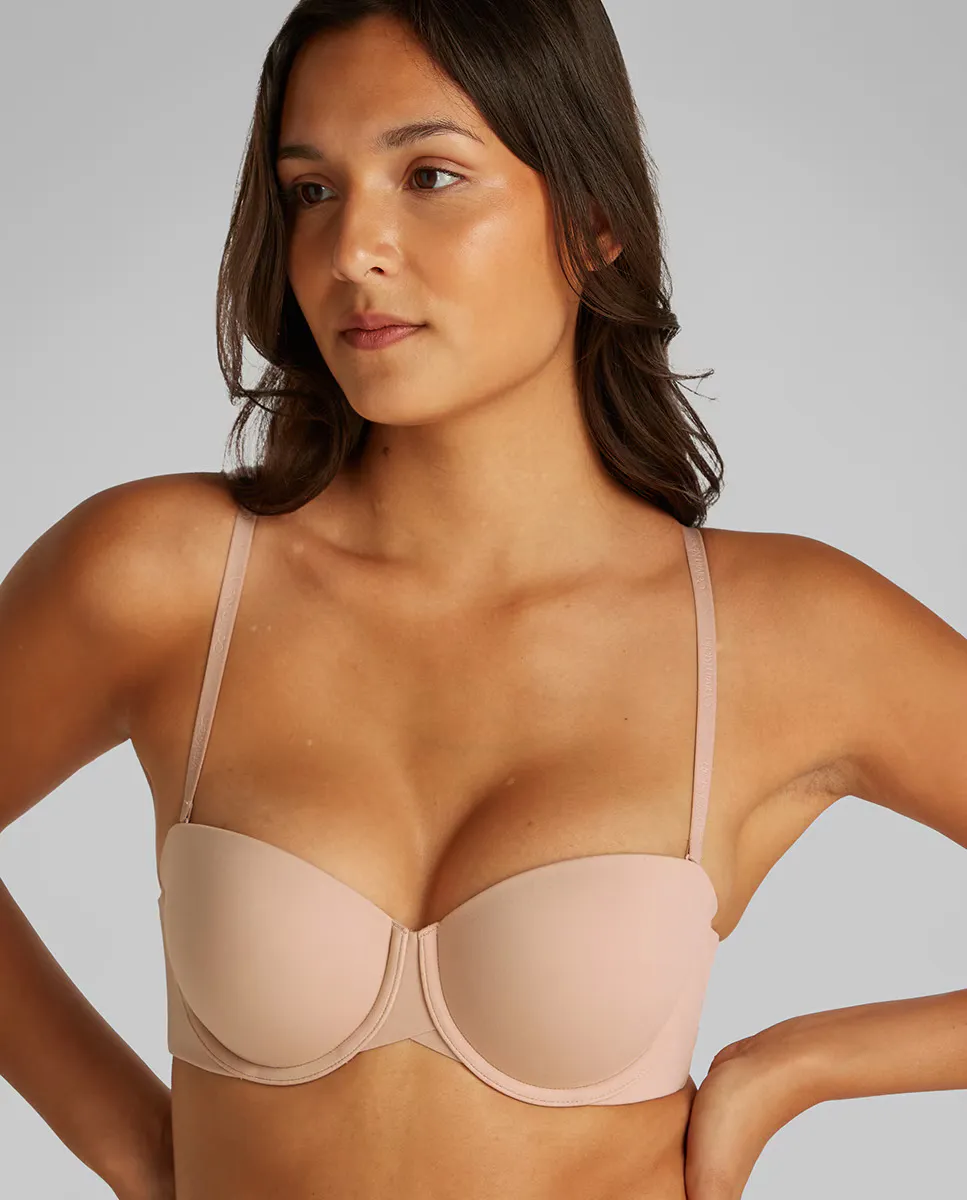 

Бюстгальтер на косточках без бретелек PERFECTLY FIT Calvin Klein, бежевый
