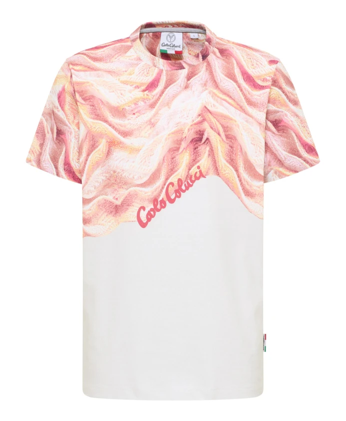 

Вязаная футболка - футуристическая элегантность Carlo Colucci, мультиколор