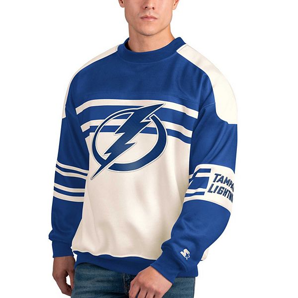 

Мужской белый свитшот Tampa Bay Lightning Defense Fleece Crewneck Starter
