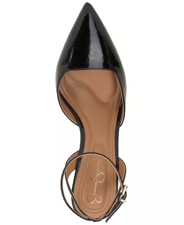 Женские двухсекционные туфли-лодочки Nazela с острым носком Jessica Simpson, черный — фото 4