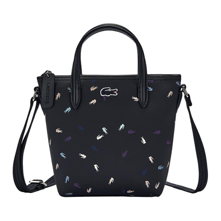 

LACOSTE Сумка шоппер мини женская черная синяя, Black Blue