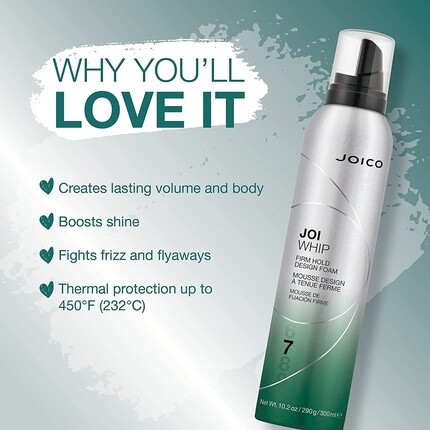 Joiwhip Пена для дизайна твердой фиксации, 10,2 жидких унций, Joico — фото 2