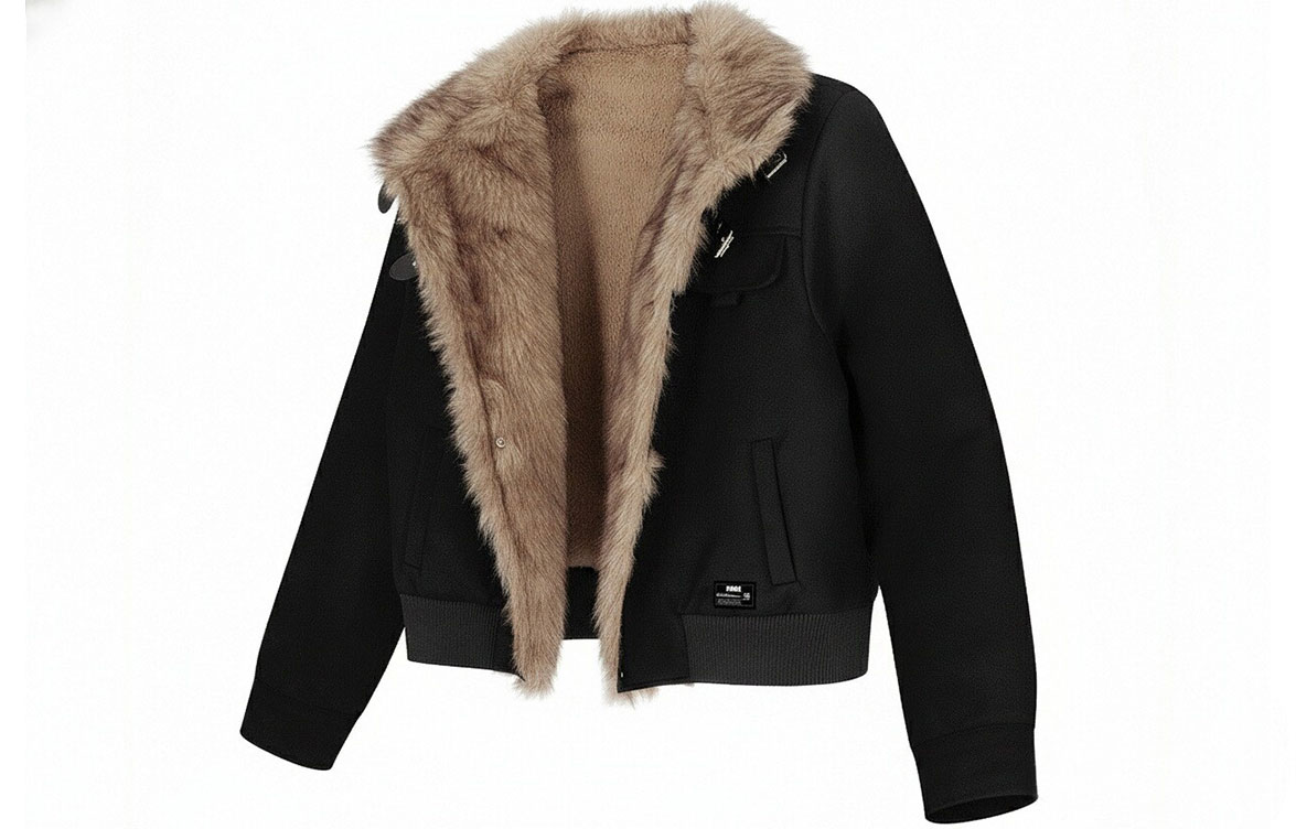 

Пуховик Unisex Stand Collar Thickened ZIAREL, черный