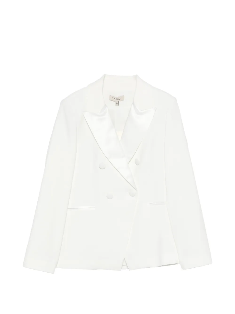 

Двубортный пиджак Twinset Kids, белый