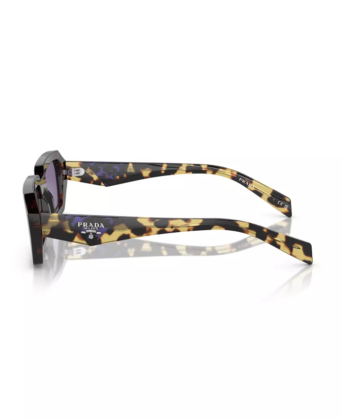 Женские солнцезащитные очки Symbole Geometric, модель PR A12S PRADA, коричневый — фото 4
