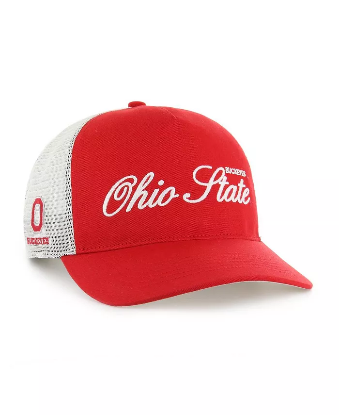 

Мужская и женская кепка-ушанка с регулируемой головкой Trucker Hitch от Ohio State Buckeyes Contemporary Basics Foundation Scarlet '47 Brand