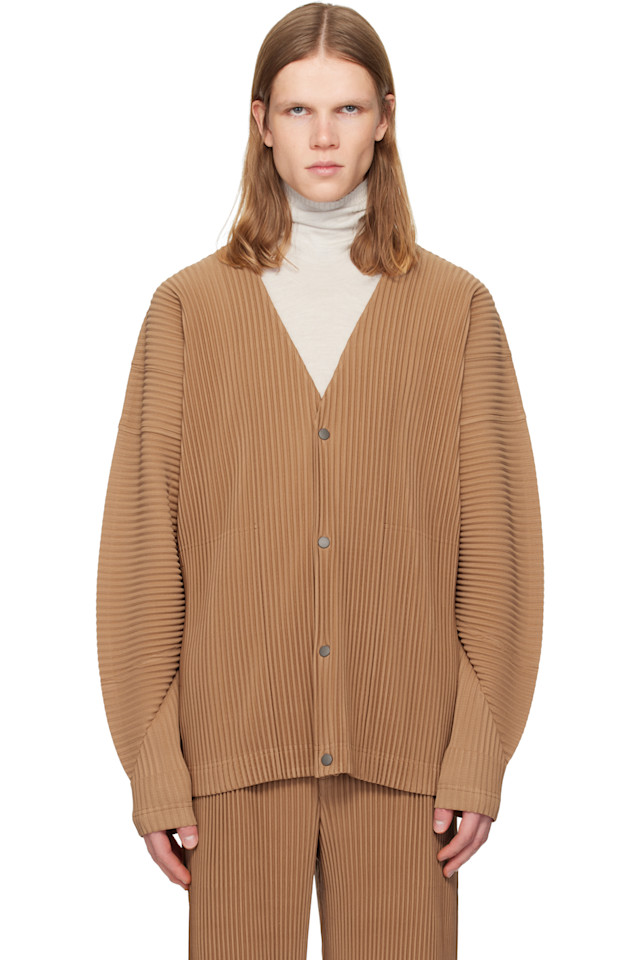 

Homme Plissé Issey Miyake Кардиган бежевого цвета на месяц, октябрь