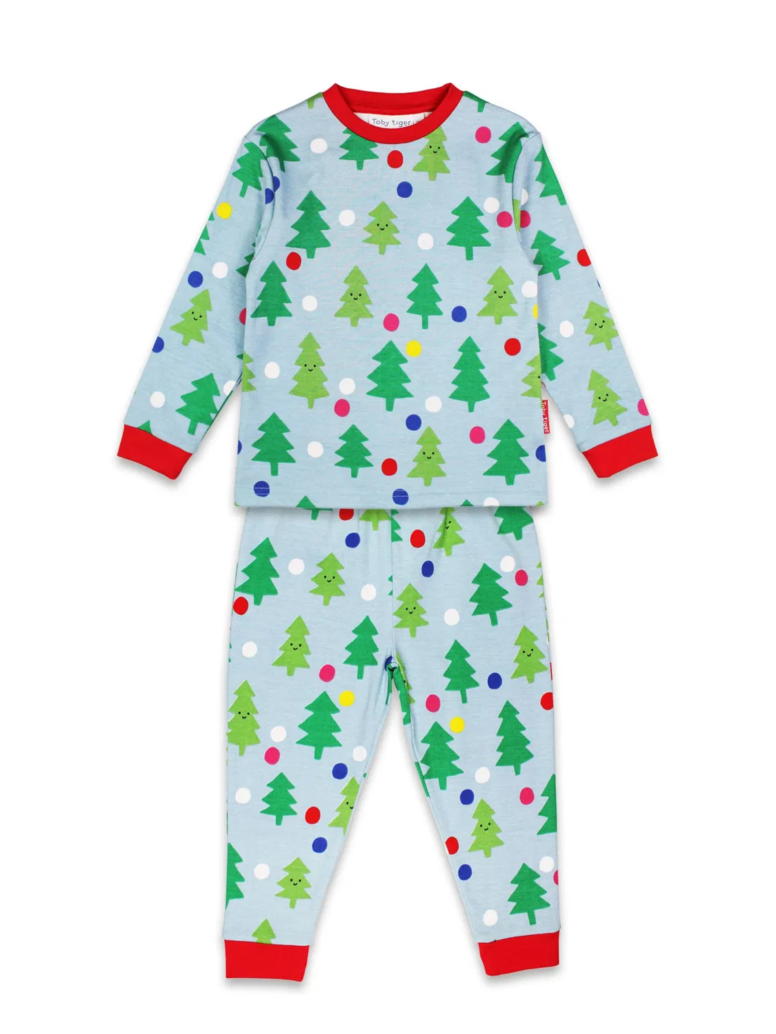 Пижама 'Weihnachtsbaum' Toby Tiger, Light Blue