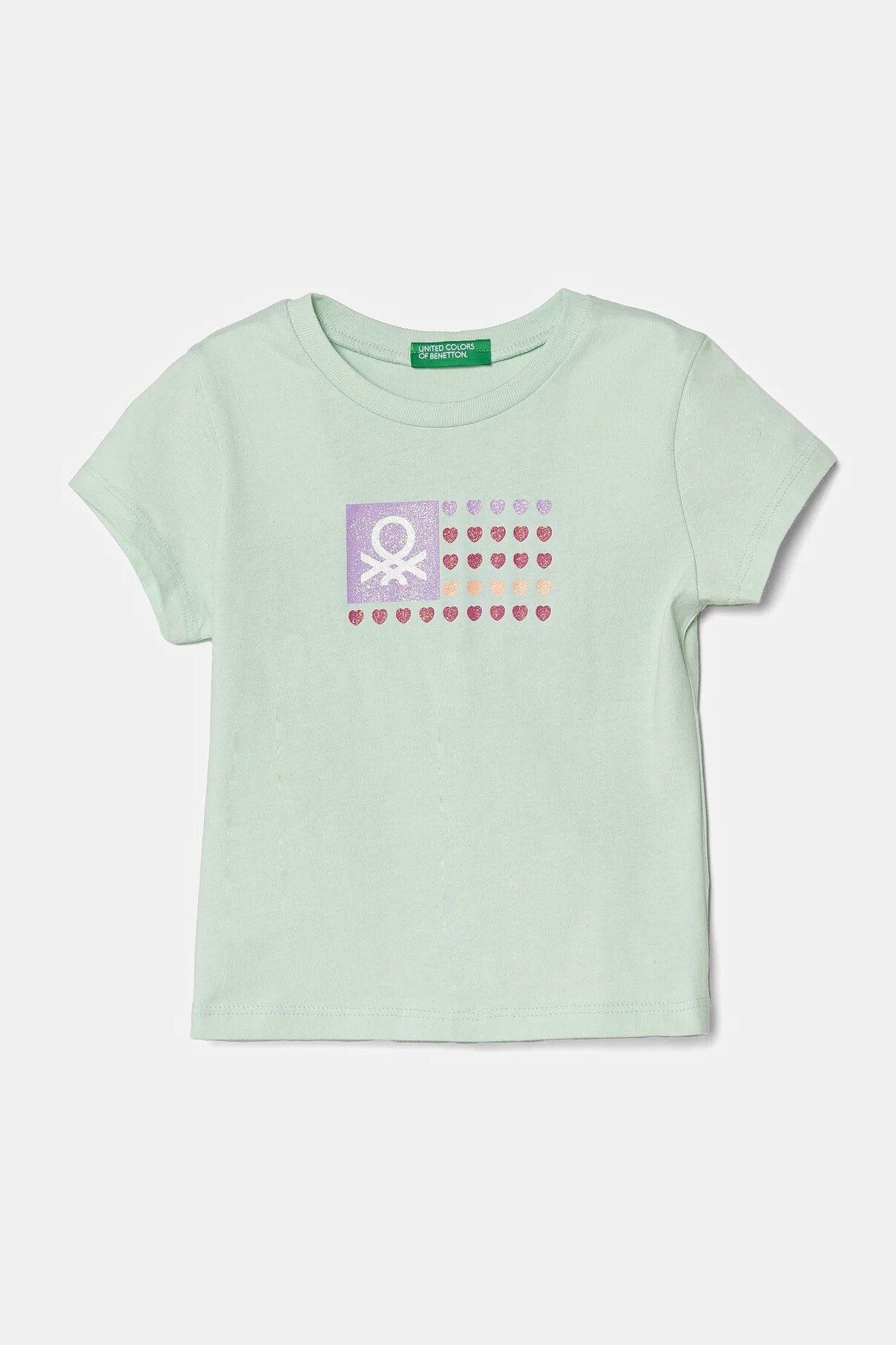 

Футболка из хлопка для детей United Colors Of Benetton, зеленый