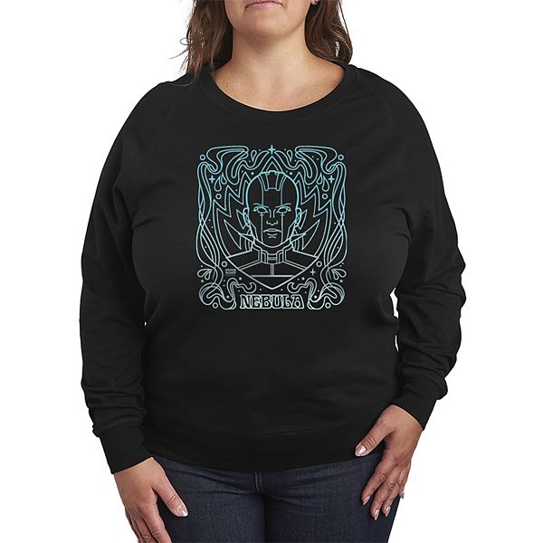 

Plus size футболка с длинным рукавом Guardians of the Galaxy Nebula Nouveau French Terry Marvel, Black, Черный, Plus size футболка с длинным рукавом Guardians of the Galaxy Nebula Nouveau French Terry Marvel, Black