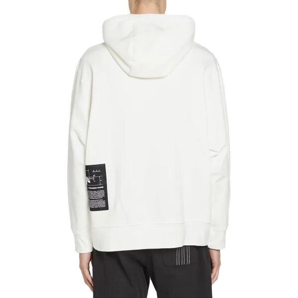 Толстовка Adidas Originals x Alexander Wang Graphic Hoodie 'Core White', белый — фото 3