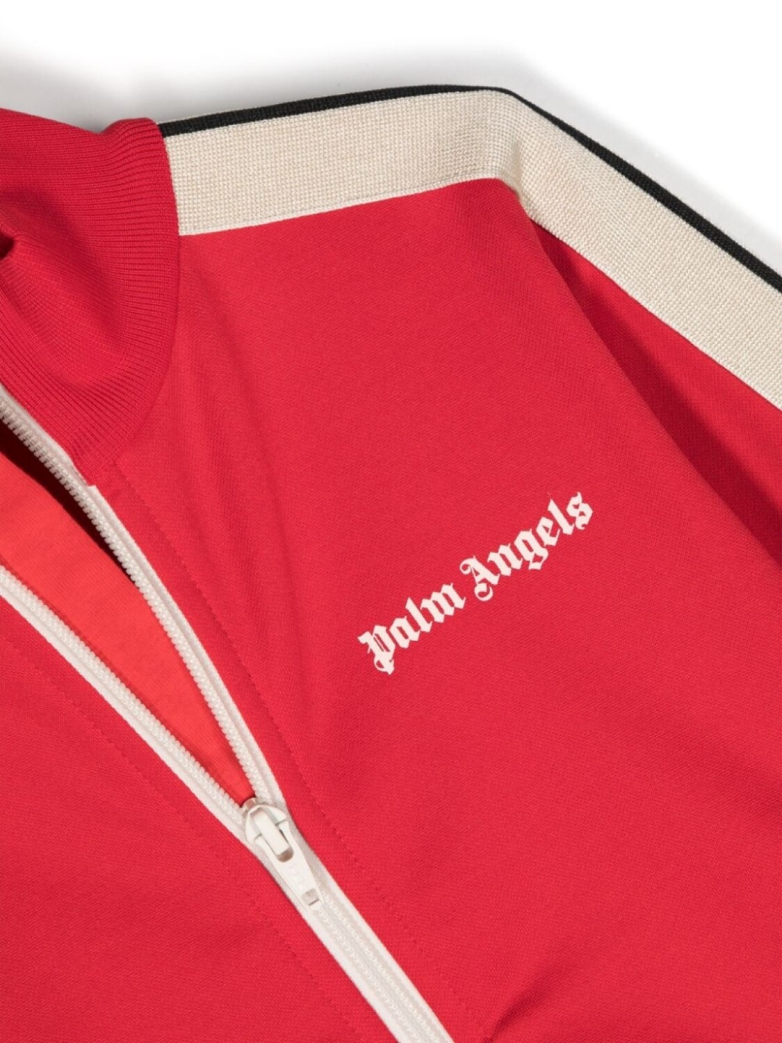 Palm Angels Kids спортивная куртка с логотипом, красный — фото 3