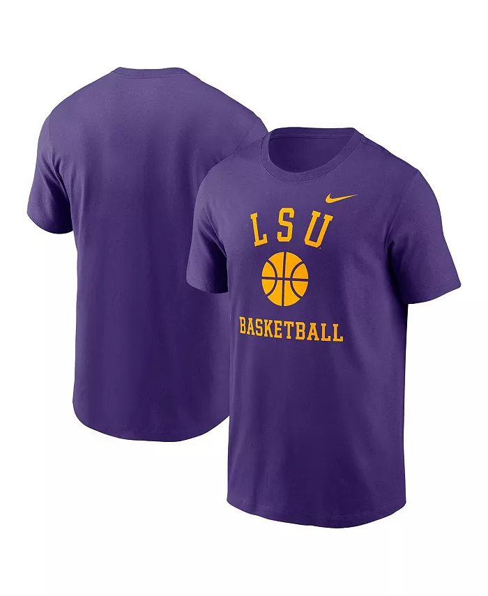 

Мужская фиолетовая футболка LSU Tigers Basketball Icon Nike
