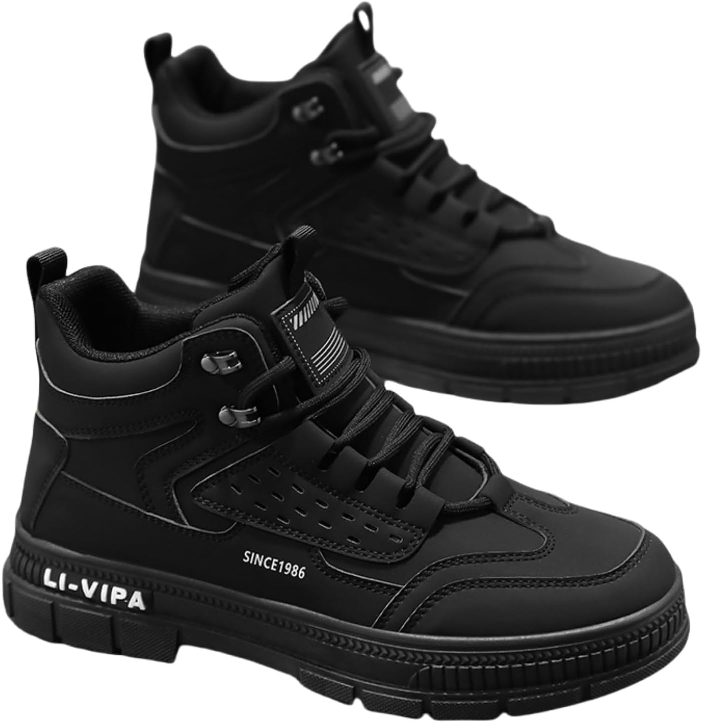 

Мужские повседневные кожаные ботинки Martin krviuoe 2025, Стильные и удобные ботинки для повседневной носки, черный