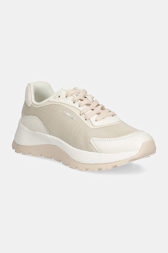

Кроссовки RUNNER LACE UP MESH MIX Calvin Klein, бежевый