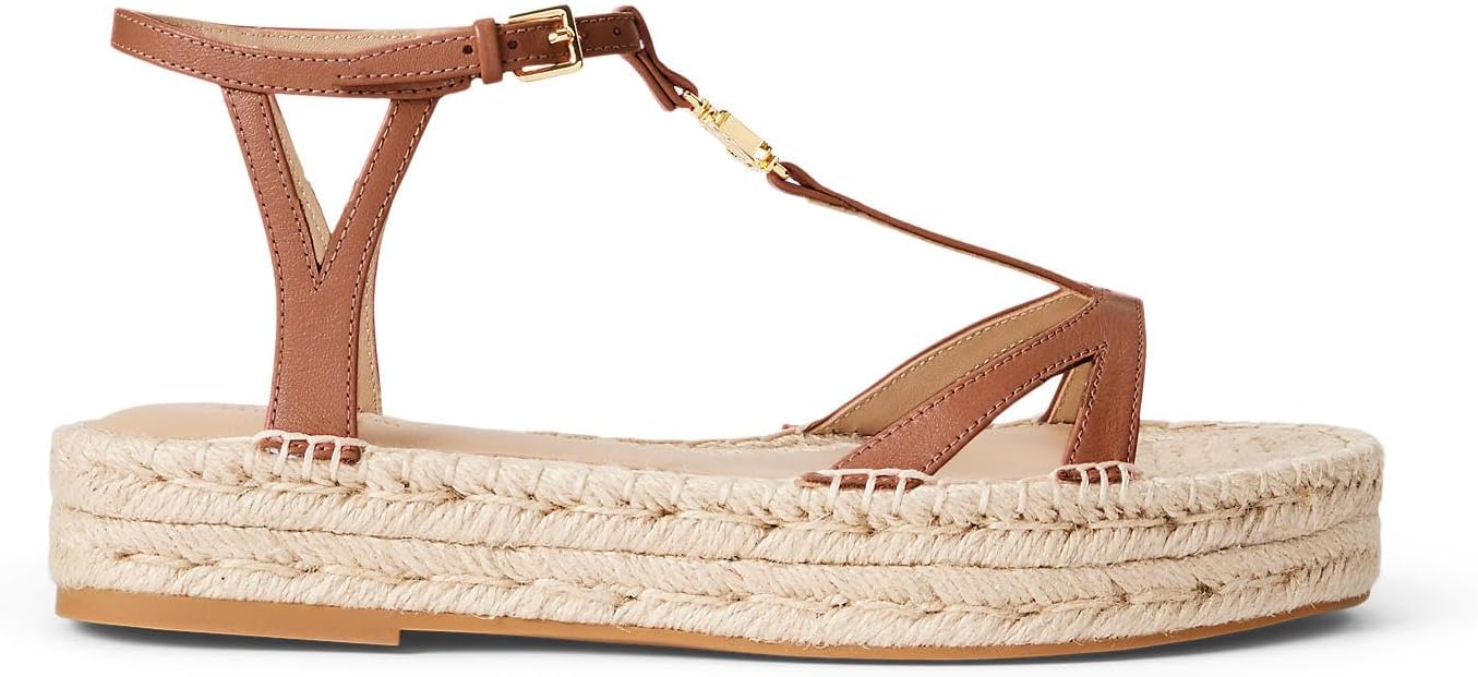 Сандалии Lauren Ralph Lauren Payton Espadrille, цвет Deep Saddle Tan — фото 4
